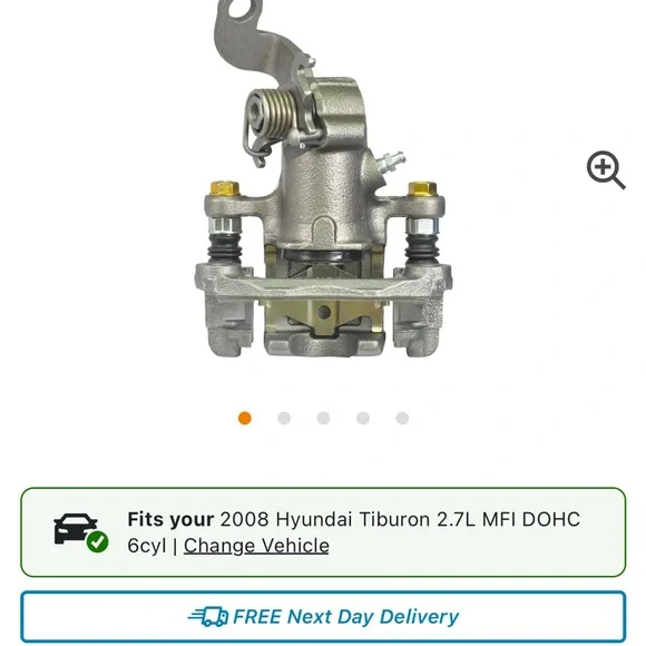 Brake Caliper for Hyundai Tiburon right rear - Picture 1 of 4